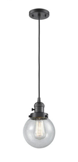 Beacon - 1 Light - 6 inch - Oil Rubbed Bronze - Cord hung - Mini Pendant (3442|201CSW-OB-G204-6-LED)