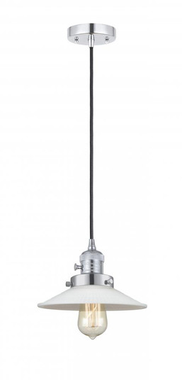 Halophane - 1 Light - 9 inch - Polished Chrome - Cord hung - Mini Pendant (3442|201CSW-PC-G1-LED)