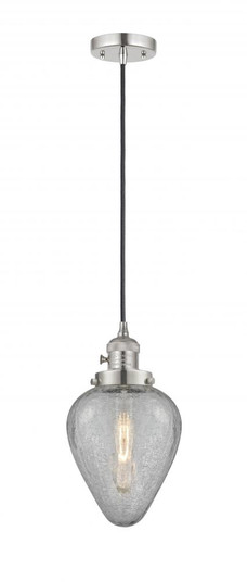 Geneseo - 1 Light - 7 inch - Polished Nickel - Cord hung - Mini Pendant (3442|201CSW-PN-G165)