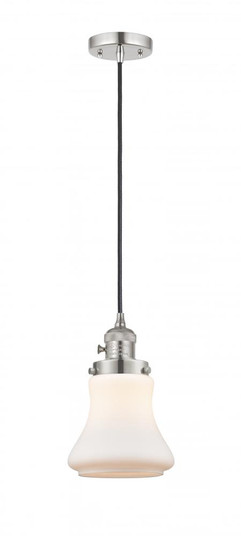 Bellmont - 1 Light - 6 inch - Polished Nickel - Cord hung - Mini Pendant (3442|201CSW-PN-G191-LED)