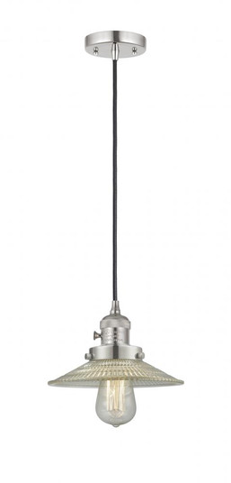 Halophane - 1 Light - 9 inch - Polished Nickel - Cord hung - Mini Pendant (3442|201CSW-PN-G2-LED)