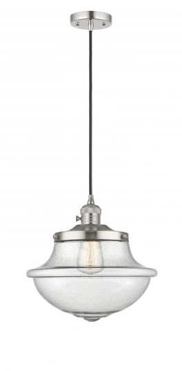 Oxford - 1 Light - 12 inch - Polished Nickel - Cord hung - Mini Pendant (3442|201CSW-PN-G544-LED)