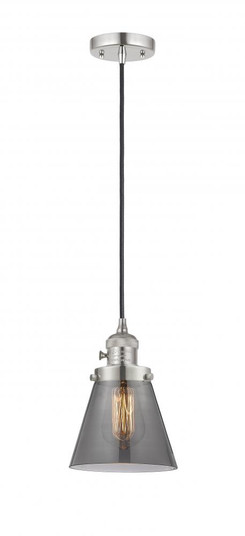 Cone - 1 Light - 6 inch - Polished Nickel - Cord hung - Mini Pendant (3442|201CSW-PN-G63)
