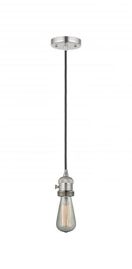 Bare Bulb - 1 Light - 3 inch - Polished Nickel - Cord hung - Mini Pendant (3442|201CSW-PN-LED)