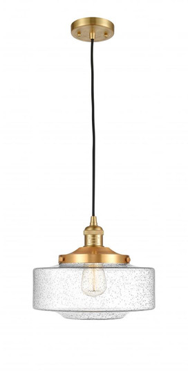 Bridgeton - 1 Light - 12 inch - Satin Gold - Cord hung - Mini Pendant (3442|201C-SG-G694-12)