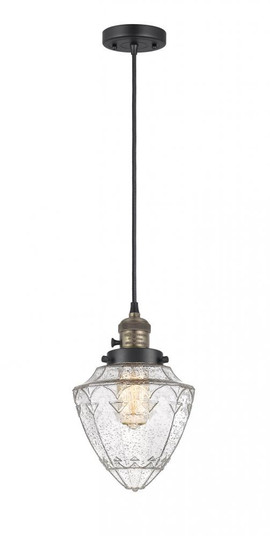 Bullet - 1 Light - 7 inch - Black Antique Brass - Cord hung - Mini Pendant (3442|201CSW-BAB-G664-7-LED)