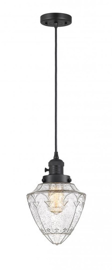 Bullet - 1 Light - 7 inch - Matte Black - Cord hung - Mini Pendant (3442|201CSW-BK-G664-7)