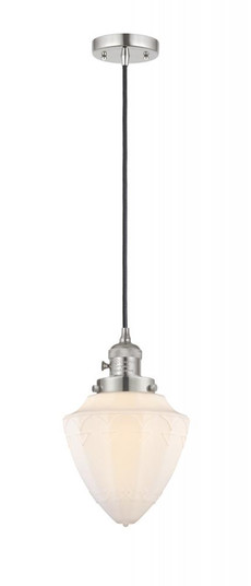 Bullet - 1 Light - 7 inch - Polished Nickel - Cord hung - Mini Pendant (3442|201CSW-PN-G661-7-LED)