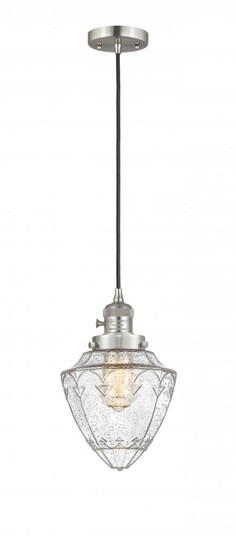 Bullet - 1 Light - 7 inch - Brushed Satin Nickel - Cord hung - Mini Pendant (3442|201CSW-SN-G664-7-LED)