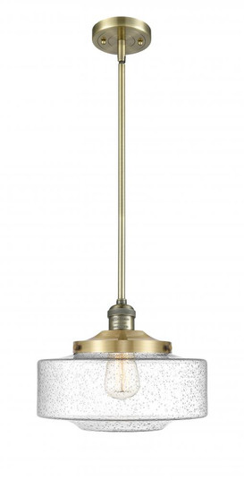 Bridgeton - 1 Light - 12 inch - Antique Brass - Stem Hung - Mini Pendant (3442|201S-AB-G694-12-LED)
