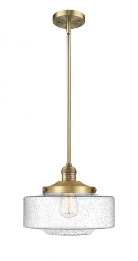 Bridgeton - 1 Light - 12 inch - Brushed Brass - Stem Hung - Mini Pendant (3442|201S-BB-G694-12)