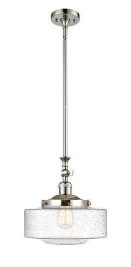 Bridgeton - 1 Light - 12 inch - Polished Nickel - Stem Hung - Adjustable Mini Pendant (3442|206-PN-G694-12-LED)