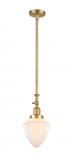 Bullet - 1 Light - 7 inch - Satin Gold - Stem Hung - Mini Pendant (3442|206-SG-G661-7-LED)