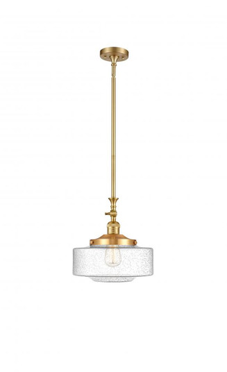 Bridgeton - 1 Light - 12 inch - Satin Gold - Stem Hung - Adjustable Mini Pendant (3442|206-SG-G694-12-LED)