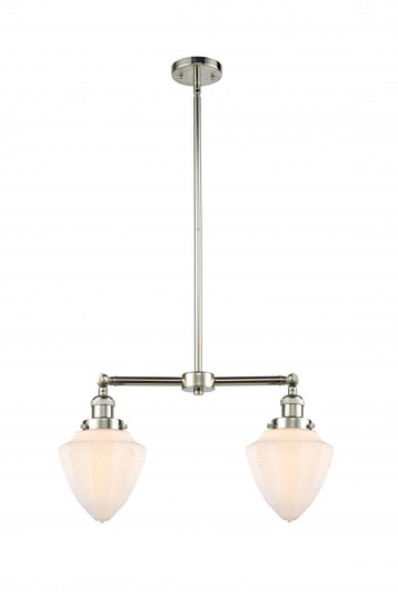 Bullet - 2 Light - 24 inch - Polished Nickel - Stem Hung - Adjustable Island Light (3442|209-PN-G661-7)