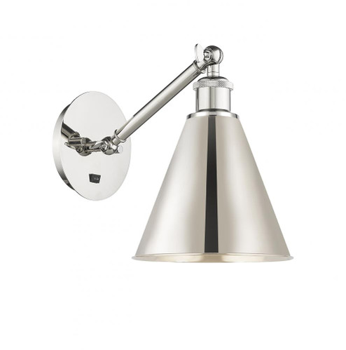 Berkshire - 1 Light - 8 inch - Polished Nickel - Sconce (3442|317-1W-PN-MBC-8-PN)