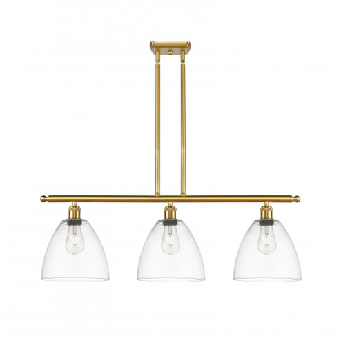 Bristol - 3 Light - 36 inch - Satin Gold - Stem hung - Island Light (3442|516-3I-SG-GBD-92)