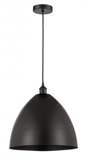 Bristol - 1 Light - 16 inch - Matte Black - Cord hung - Mini Pendant (3442|616-1P-BK-MBD-16-BK-LED)