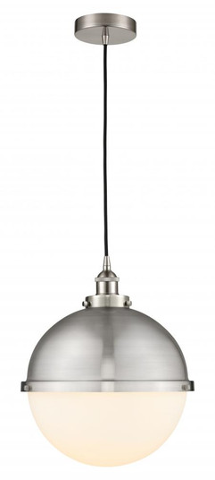 Hampden - 1 Light - 13 inch - Brushed Satin Nickel - Cord hung - Pendant (3442|616-1PH-SN-HFS-121-SN)