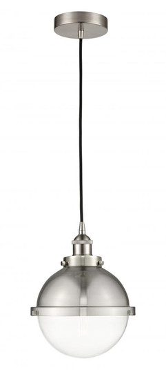 Hampden - 1 Light - 9 inch - Brushed Satin Nickel - Cord hung - Mini Pendant (3442|616-1PH-SN-HFS-82-SN-LED)