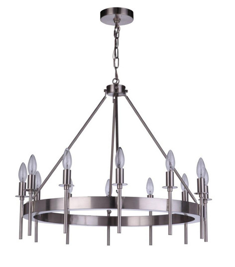 Larrson 12 Light Chandelier in Brushed Polished Nickel (20|54312-BNK)