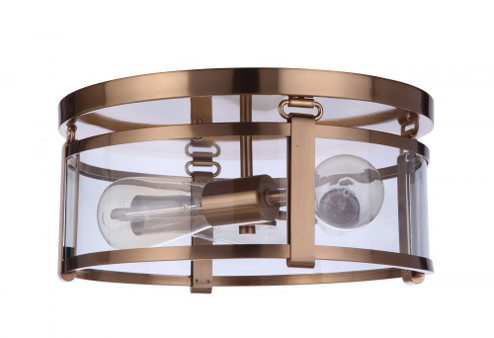 Elliot 3 Light Flushmount in Satin Brass (20|55383-SB)