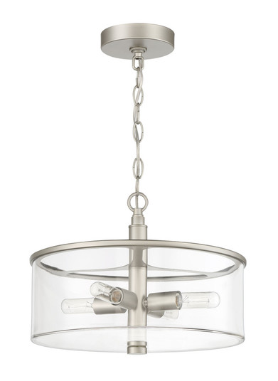 Hailie 4 Light Convertible Semi Flush in Satin Nickel (20|55654-SN)