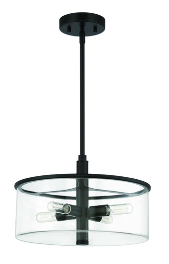 Hailie 4 Light Pendant in Flat Black (20|55694-FB)