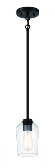 Shayna 1 Light Mini Pendant in Flat Black (20|56191-FB)