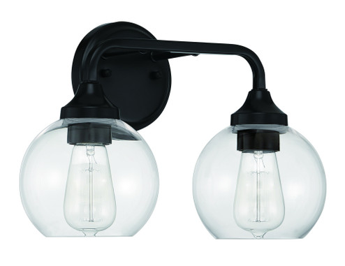 Glenda 2 Light Vanity in Flat Black (20|56202-FB)
