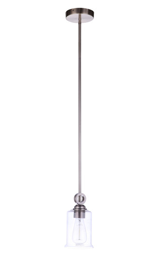 Romero 1 Light Mini Pendant in Brushed Polished Nickel (20|56491-BNK)
