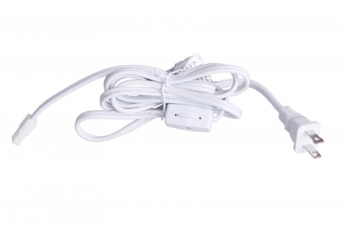 6'  Under Cabinet Puck Cord and Plug in White (20|CPK11-PG6-W)