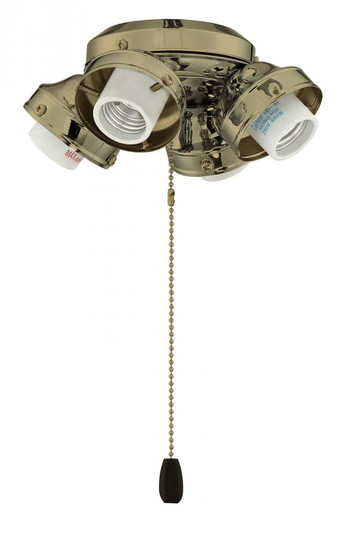 Universal 4 Light Fitter in Satin Brass (20|F405-SB-LED)