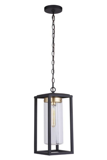 Neo 1 Light Outdoor Pendant in Midnight/Satin Brass (20|ZA4821-MNSB)