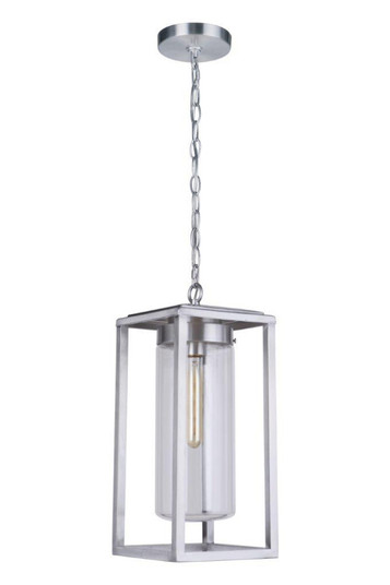 Neo 1 Light Outdoor Pendant in Satin Aluminum (20|ZA4821-SA)