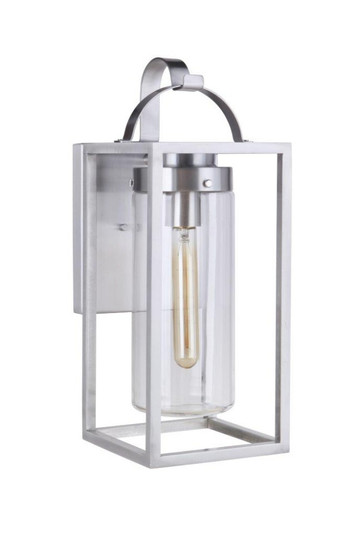 Neo 1 Light Large Outdoor Wall Lantern in Satin Aluminum (20|ZA4824-SA)