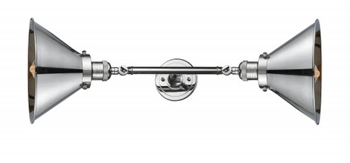 Briarcliff - 2 Light - 10 inch - Polished Chrome - Adjustable Bath Vanity Light (3442|208L-PC-M10-PC-LED)