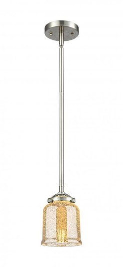 Bell - 1 Light - 5 inch - Brushed Satin Nickel - Stem hung - Mini Pendant (3442|284-1S-SN-G58-LED)