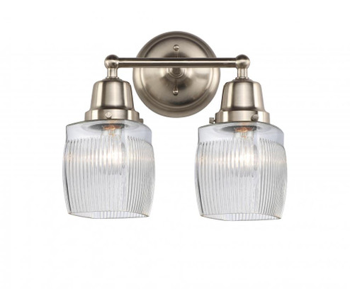 Colton - 2 Light - 14 inch - Brushed Satin Nickel - Bath Vanity Light (3442|623-2W-SN-G302)