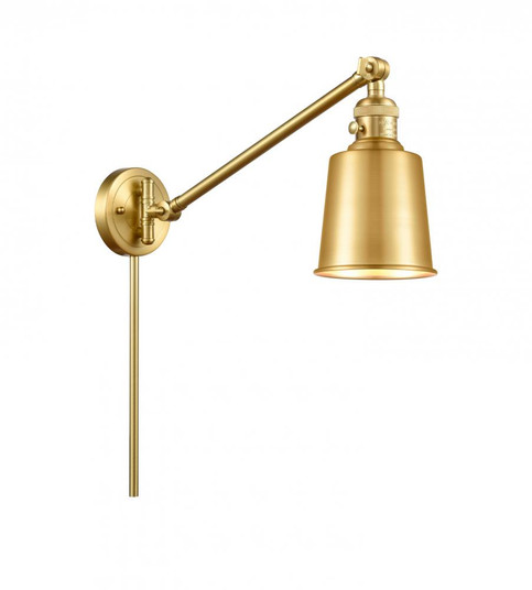 Addison - 1 Light - 8 inch - Satin Gold -Adjustable Swing Arm (3442|237-SG-M9-SG)