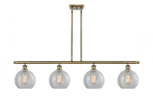 Athens - 4 Light - 48 inch - Antique Brass - Stem hung - Island Light (3442|516-4I-AB-G125)