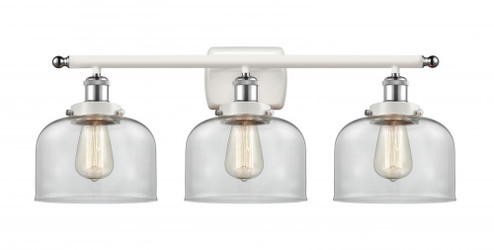 Bell - 3 Light - 28 inch - White Polished Chrome - Bath Vanity Light (3442|916-3W-WPC-G72-LED)