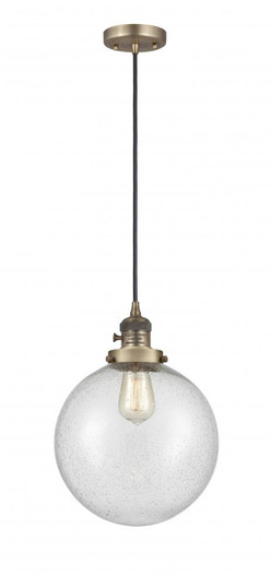 Beacon - 1 Light - 10 inch - Brushed Brass - Cord hung - Mini Pendant (3442|201CSW-BB-G204-10)