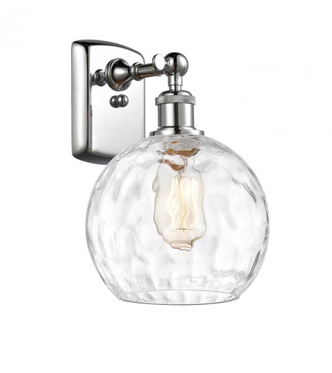 Athens Water Glass - 1 Light - 8 inch - Polished Chrome - Sconce (3442|516-1W-PC-G1215-8)