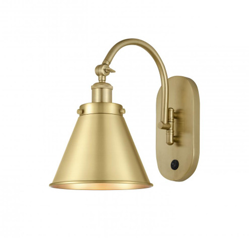 Appalachian - 1 Light - 8 inch - Satin Gold - Adjustable Swing Arm (3442|918-1W-SG-M13-SG-LED)