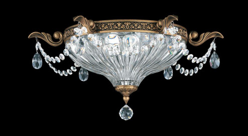 Milano 2 Light 120V Flush Mount in Heirloom Bronze with Clear Heritage Handcut Crystal (168|5633-76H)