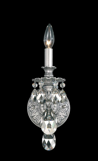 Milano 1 Light 120V Wall Sconce in Antique Silver with Clear Heritage Handcut Crystal (168|5641-48H)