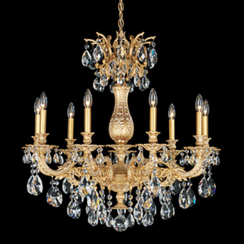 Milano 9 Light 120V Chandelier in French Gold with Clear Heritage Handcut Crystal (168|5679-26H)