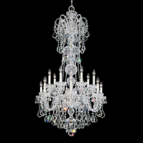 Olde World 14 Light 120V Chandelier in Polished Silver with Clear Heritage Handcut Crystal (168|6817-40H)