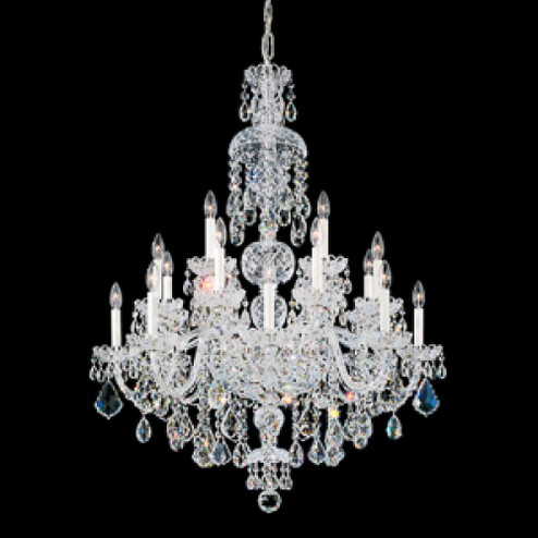 Olde World 25 Light 120V Chandelier in Polished Silver with Clear Heritage Handcut Crystal (168|6860-40H)